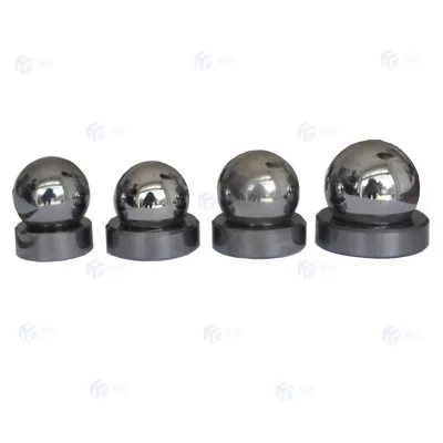 Tungsten Carbide Seats and Ball for  Abrasive Viscous Fluid Flow Control