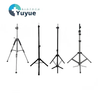 Aluminum Wig Mannequin Head Tripod Stand Adjustable Height Floor Wig Holder for Hair Styling Training Mannequin Head Support