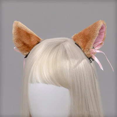 Clips Fox Ears Barrettes Women Furry Fur Cat Headpiece Holiday Hair Pins