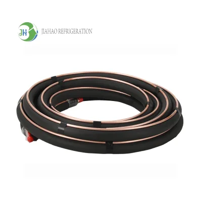 HVAC High Quality Copper Pipe for Air Conditioner 3/8 3/4 Copper Pipe Insulated Copper Pair Coils with 1/2 Insulation