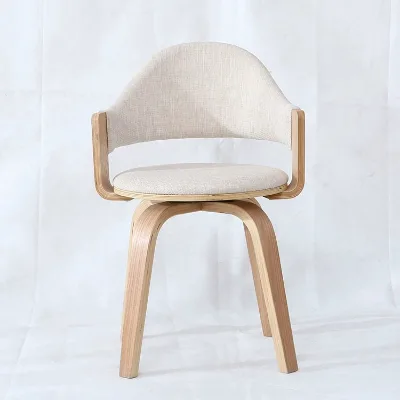 Solid Wood Swivel Chair Office Home Compact Leisure Chair Bedroom Study Chair Solid Wood Computer Chair