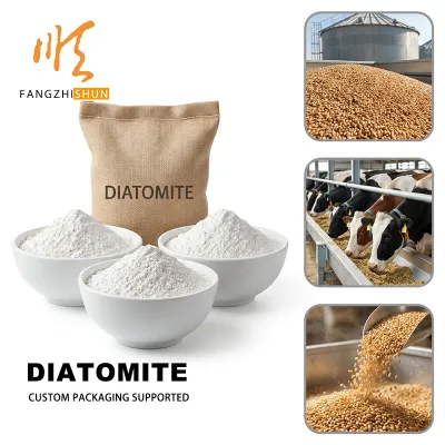 Factory Supply Food Grade Diatomite Diatomaceous Earth Powder for Grain Storage and Livestock Feed Filler