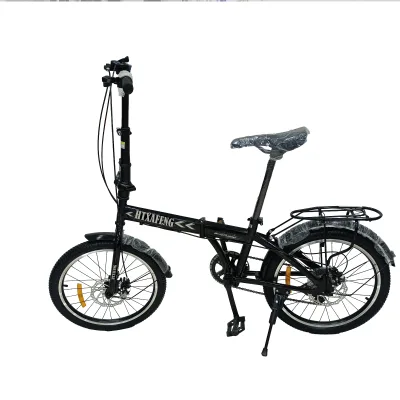 Factory Direct 20-Inch Folding Carbon Steel Frame Bicycle 6 Speed Variable for Sports Fitness for 7-12 Years Old Kids