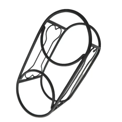 Factory Customize Sturdy Rust-Proof Metal Flower Pot Holder Balcony Garden Flower Pot Hanger Iron Art Metal Hanging Basket