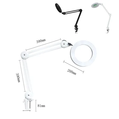 Manufacturer Direct Clip-on Cold Light Lamp Magnifier LED Headlamp Beauty Lamp Magnifying Lamp 90-160 CM