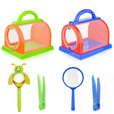 Source Manufacturers Insect Cage Set Children's Hand Gauze Insect Observation Box for Outdoor Adventure butterfly Cage