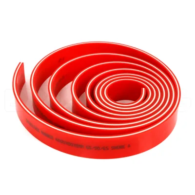 Small replacement rubber squeegee blade for squeegee