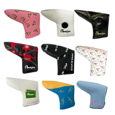 High-Performance Golf Putter Headcover with Custom Embroidery Logo Waterproof Blade Putter Covers