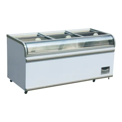 Food Freezing and Preservation Commercial Glass Refrigerator Combination Freezer