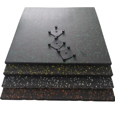 20mm 25mm 30mm Thick Straight Sides Rubber Gym Floor Tiles Crossfit Rubber Floor
