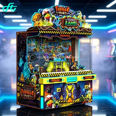 Funtime Treasure Hunt Happy Land Coin Operated Two Players Shooting Arcade Game Ticket Redemption Machine