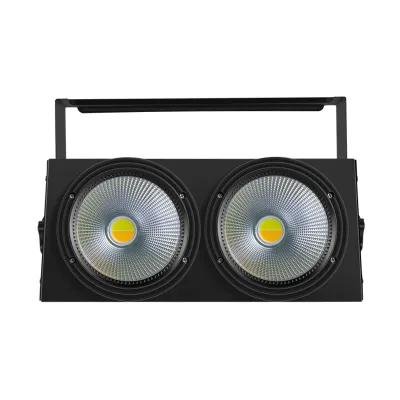 2 X100W 2 in 1 Warmwhite/Coolwhite LED Stage Blinder Light 2 Eyes Audience party lights rgbw Gradient transition effect