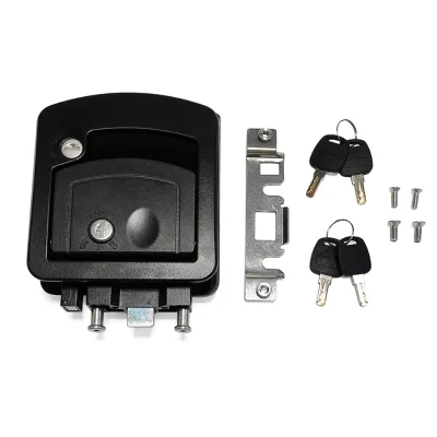 RV Travel Entry Door Lock Class C Double Lock Core Inner Outer Doors Modified Vehicle Zinc Alloy Durable Key Handle Panel Lock
