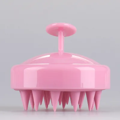 Wholesale Customized Salon & Home Use Shampoo Brush Wet & Dry Scalp Massaging Brush Head ABS Handle Cleansing Scalp Massager