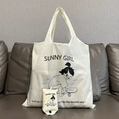 Custom Oxford Cloth Shopping Bag in Shopping Malls Eco-friendly Bags Foldable and Portable Folding Bag for Shopping