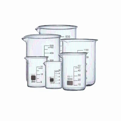 5-10000ml Temperature Resistance 560℃ Laboratory Chemical Transparency High Glass Measuring Cup for Laboratory Glassware.