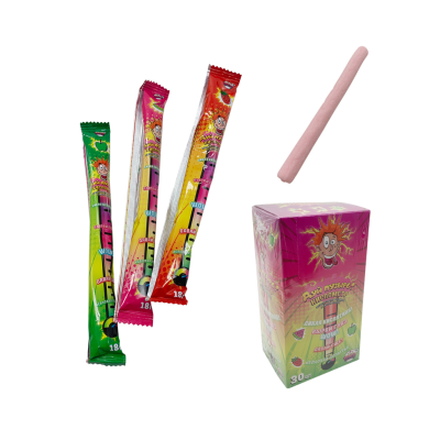 Long Stick Sour Bubble Gum Chewing Gum