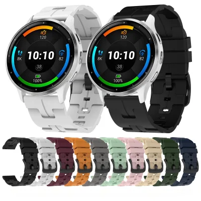 20mm 22mm Round End Silicone Watch Band Universal Wrist Strap for Huawei GT4 Samsung Amazfit Garmin Smartwatch