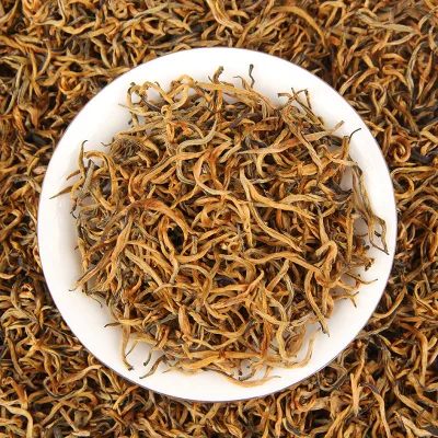 Dian Hong Yunnan Black Tea Special Grade Golden Single-Bud Fine Buds Old Trees Golden-Bud Fengqing Ancient-Tree Bulk