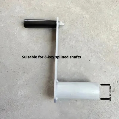 Daringfish Reel Sprinkler Manual Tube Winding Crank Sprinkler Shovel Lifting Crank Inner Hole 38mm Aluminum & Cast Iron 10kg