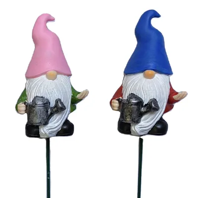 Cute Garden Decoration Gnome Sticks Yard Sign Stakes Plastic Ornaments