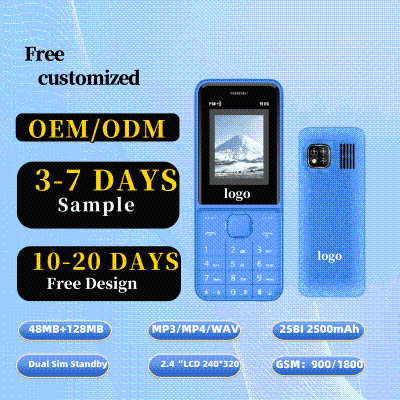 Original Cheap Simple Phone Good Battery 2G Bar Mobile Cell Phone 1.77inch Display Feature Phone