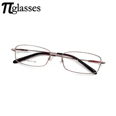Retro Unbreakable Memory Titanium Flexible Lightweight Solid Rectangle Full-Rim Optical Frame Eyeglasses for Reading Glasses
