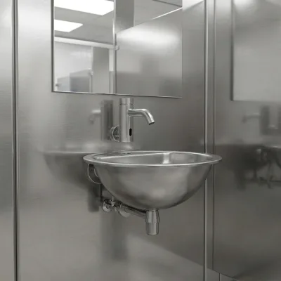 Modern Wind 304 Stainless Steel Washbasin Is Not Easy to Oxidize and Blacken, and It Is Durable.