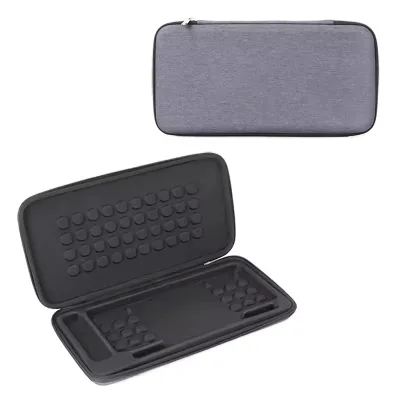 Wholesale Large Capacity Durable Shockproof Customized Hard Shell Tool Case Double Zipper Waterproof EVA Foam Keyboard Case
