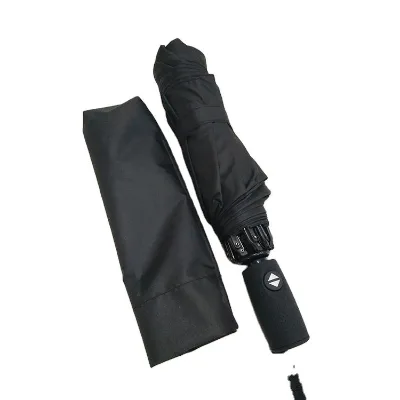 Luxury 3-Foldable Automatic Umbrella Modern Design Pongee Material Fiberglass Frame Dry Sun Function Business Gifts Supplier
