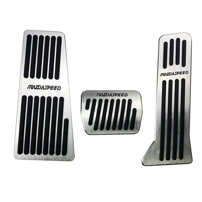 The Mazda CX5 Axela accelerator and brake pedal cover is made of aluminum alloy with anti-slip design and does not require