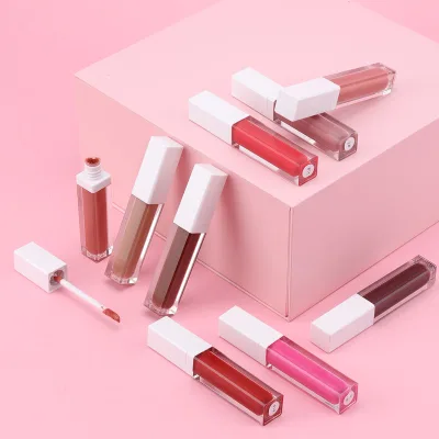 Best Selling Cruelty Free Lip Gloss Label Custom logo Shiny Glitter clear Lipgloss Cute Girly Lip Gloss