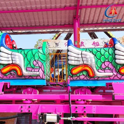Popular High-Speed Sections Thrill Large Boomerang Roller Coaster With Forward and Backward Rides Attraction