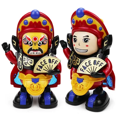 New Girls Kids Electric Face-changing Boy Doll Dancing Robot Toys for Boys Kids Toddler Musical