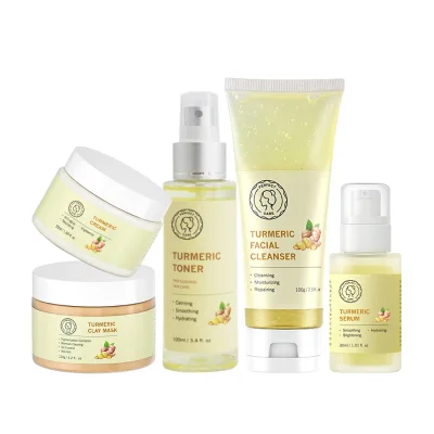 Perfectcare Turmeric Skin Care Set Restore Youthful Vitality Whitening Brightening Hydrating Skin Care Set