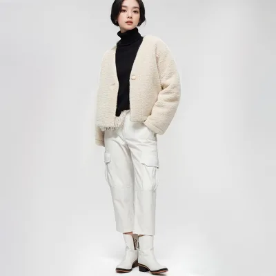 Hot Selling KINGSRICH Blends Varsity yak Fabric Coats Luxury Clothes Ladies ODM/OEM Faced Sexy Tops for Cashmere Wool Coat Wome