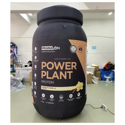 Custom Design Inflatable Power Plant Protein Model Advertising Inflatables Bottle Can