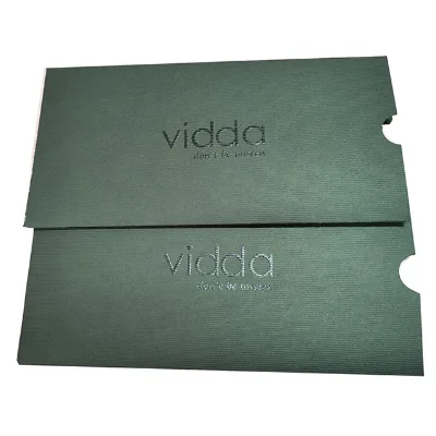 Recycled Black Art Paper Custom Cardboard Pouch Paper Envelope Sleeve Packaging Customized DL Business Invitation Card Envelope