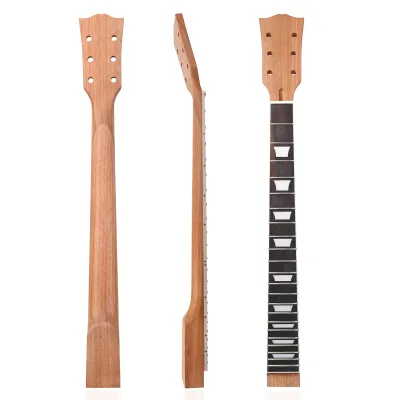 22 Fret Mahogany Rosewood Open Backsplash Wood Fingerboard Electric Guitar Neck