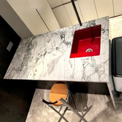 Xiamen Cotrustone Natural Luxury Stone Calacatta Grey Silver Statuario White Marble Popular  Island Quartzite Countertop