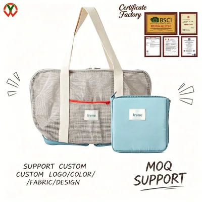 Mesh Visible Pet Carrying Handbag Multifunction Storage Pocket Pet Travel Tote Bag for Puppy Cat Daily Outing Custom ODM OEM