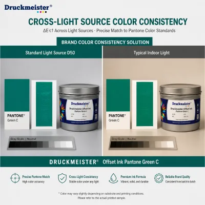 DRUCKMEISTER Offset Ink PantoneGreen C Precise Pantone Match Premium Ink Formula