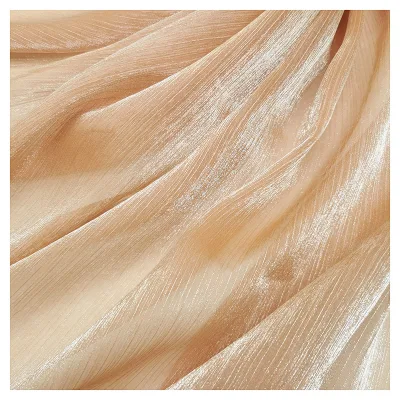 High Quality Wholesale 100%  Polyester Crepe Organza Fabrics  for Bag