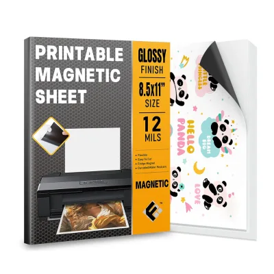 Shiny Sublimation Rainbow Paper Rubber Strong Printable 0.75Mm Custom Wholesale Thick Window 0.6Mm Packs *11 Magnetic Sheet A3