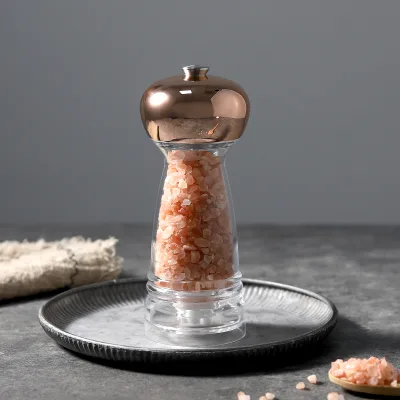 Kitchen Utensils Tools Rose Gold Color Spice and Herb Mill Spice Grinder Vintage Style Gift Manual Salt and Pepper Grinder
