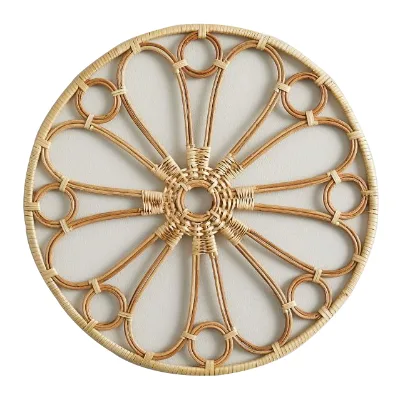 Handwoven new model rattan charger plate mat for wedding