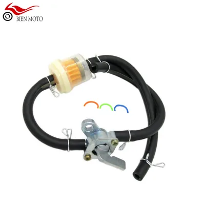 Universal Fuel Tap Gasoline Switch Fuel Tap Motorcycle Hose Gas Fuel Gasoline Filter for Pit Dirt Bike ATV UTV Scooter