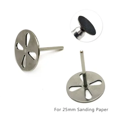 Stainless Steel Disc for 25mm Sanding Paper 3/32" Metal Disk Nail Drill Bits Drill Nails Accessories