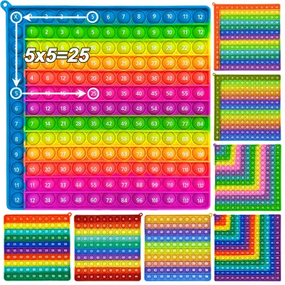 Double Sided Number Alphabet Board Fidget Toy Interactive Logical Thinking Toy Home Homeschool Teaching Aid Back to School