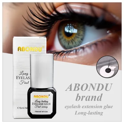 Black 6ml Eyelash Glue for Sensitive Skin Quick Bonding No Clump Salon Approved Adhesive